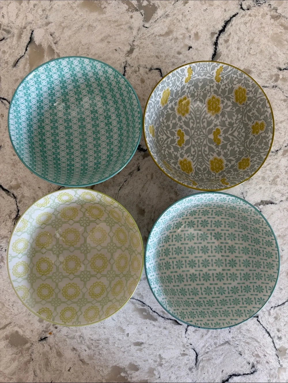 Set of 4 Boho Chic Bowls